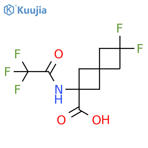 6,6-difluoro-2-(2,2,2-trifluoroacetamido)spiro3.3heptane-2-carboxylic acid structure