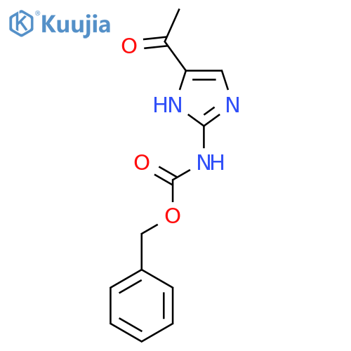 benzyl N-(5-acetyl-1H-imidazol-2-yl)carbamate structure