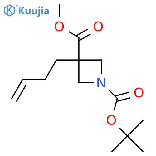 1-Tert-butyl 3-methyl 3-(but-3-en-1-yl)azetidine-1,3-dicarboxylate structure