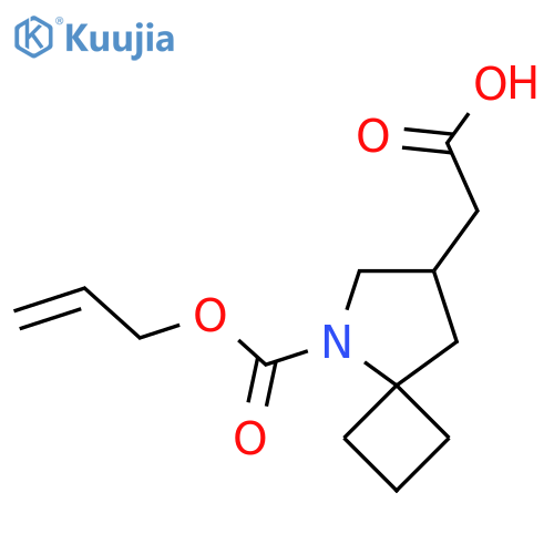 2-{5-(prop-2-en-1-yloxy)carbonyl-5-azaspiro3.4octan-7-yl}acetic acid structure