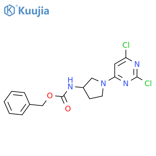 benzyl N-1-(2,6-dichloropyrimidin-4-yl)pyrrolidin-3-ylcarbamate structure