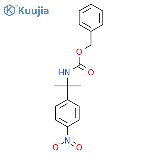 benzyl N-2-(4-nitrophenyl)propan-2-ylcarbamate structure