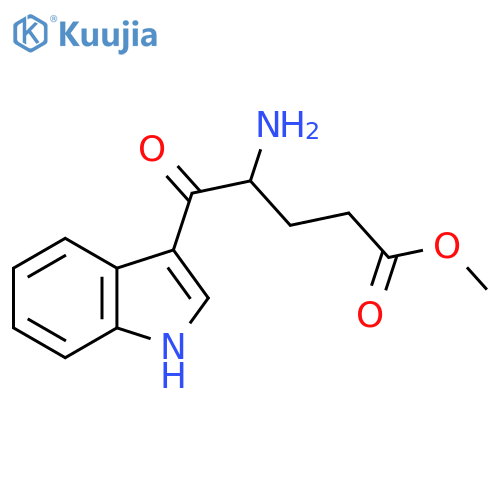 methyl 4-amino-5-(1H-indol-3-yl)-5-oxopentanoate structure
