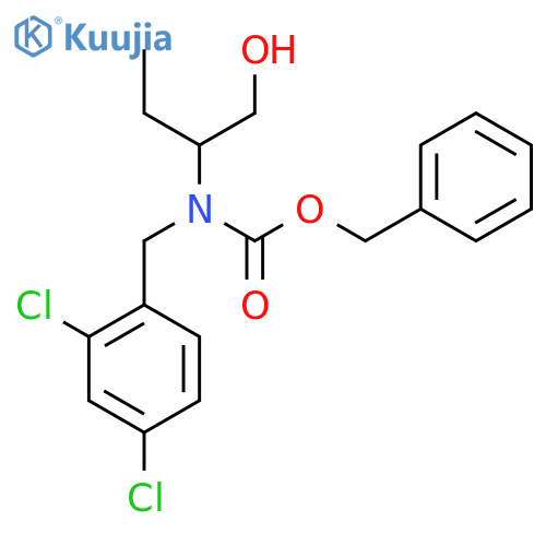 benzyl N-(2,4-dichlorophenyl)methyl-N-(1-hydroxybutan-2-yl)carbamate structure