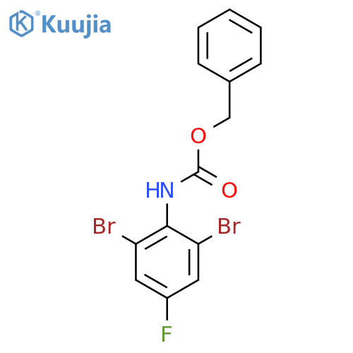 benzyl N-(2,6-dibromo-4-fluorophenyl)carbamate structure