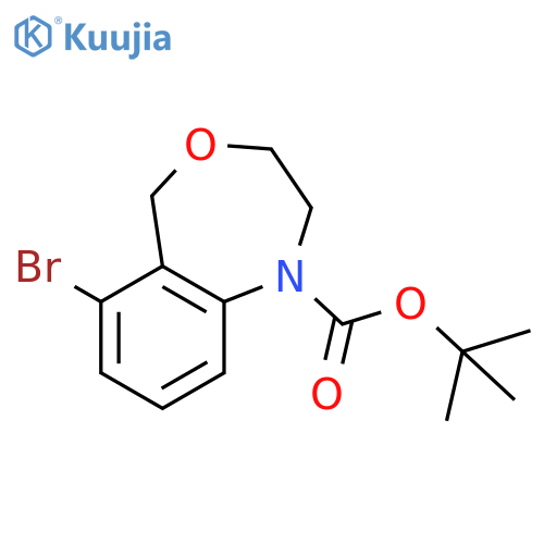 Tert-butyl 6-bromo-1,2,3,5-tetrahydro-4,1-benzoxazepine-1-carboxylate structure