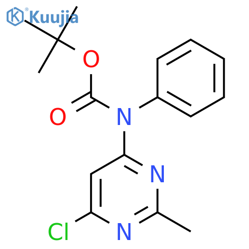 tert-butyl N-(6-chloro-2-methylpyrimidin-4-yl)-N-phenylcarbamate structure