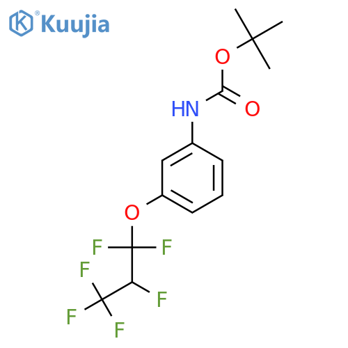 tert-butyl N-[3-(1,1,2,3,3,3-hexafluoropropoxy)phenyl]carbamate structure