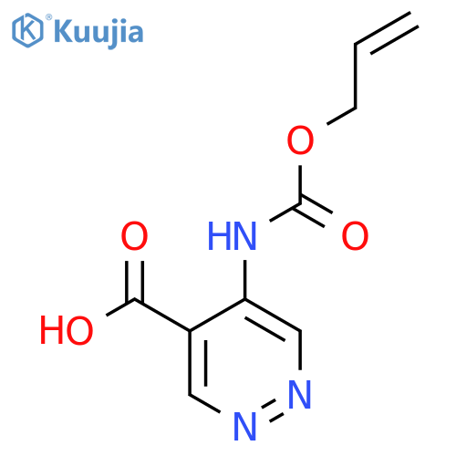 5-{(prop-2-en-1-yloxy)carbonylamino}pyridazine-4-carboxylic acid structure