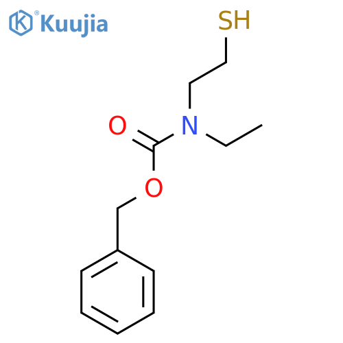 benzyl N-ethyl-N-(2-sulfanylethyl)carbamate structure