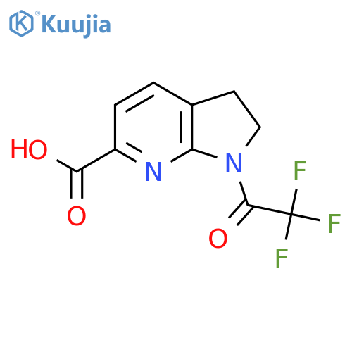 1-(2,2,2-trifluoroacetyl)-1H,2H,3H-pyrrolo2,3-bpyridine-6-carboxylic acid structure