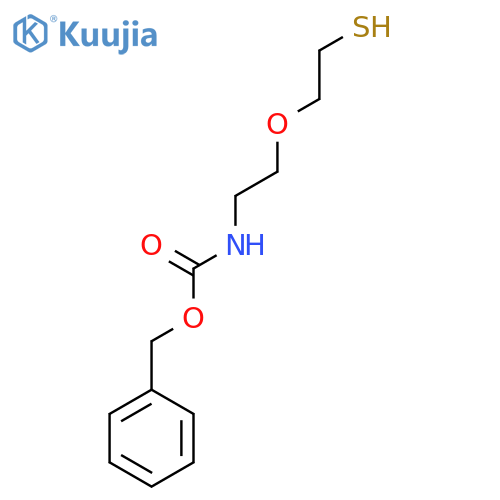 benzyl N-2-(2-sulfanylethoxy)ethylcarbamate structure