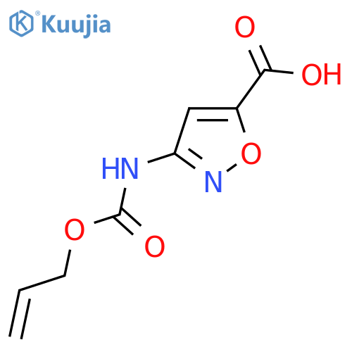 3-{(prop-2-en-1-yloxy)carbonylamino}-1,2-oxazole-5-carboxylic acid structure