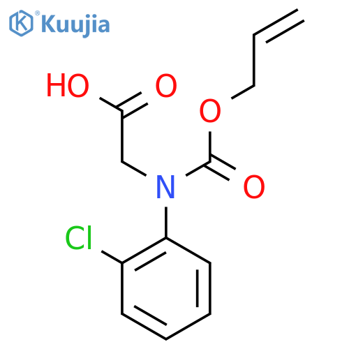 2-(2-chlorophenyl)(prop-2-en-1-yloxy)carbonylaminoacetic acid structure