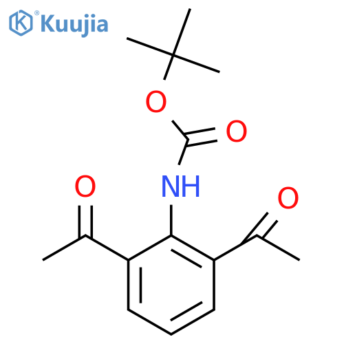 tert-butyl N-(2,6-diacetylphenyl)carbamate structure
