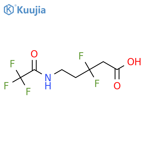 3,3-Difluoro-5-(trifluoroacetamido)pentanoic acid structure