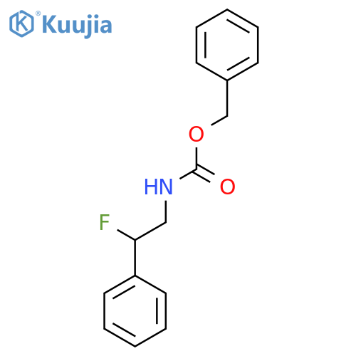 benzyl N-(2-fluoro-2-phenylethyl)carbamate structure