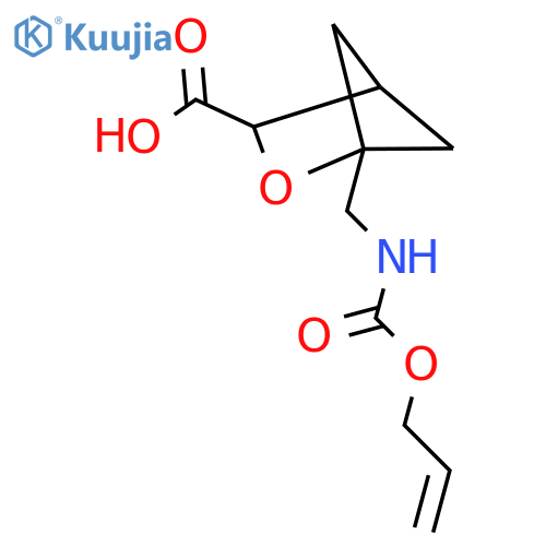 1-({(prop-2-en-1-yloxy)carbonylamino}methyl)-2-oxabicyclo2.1.1hexane-3-carboxylic acid structure