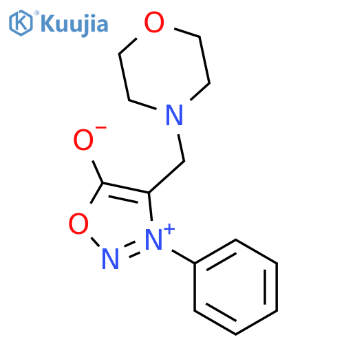 1,2,3-Oxadiazolium,5-hydroxy-4-(4-morpholinylmethyl)-3-phenyl-, inner salt structure
