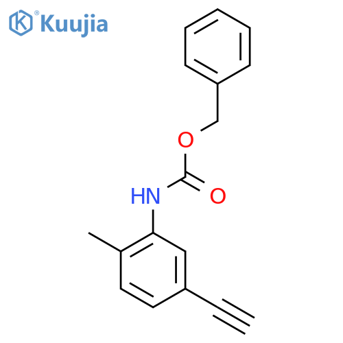benzyl N-(5-ethynyl-2-methylphenyl)carbamate structure