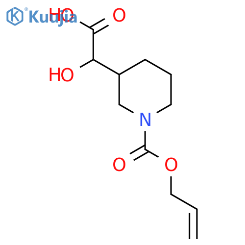 2-hydroxy-2-{1-(prop-2-en-1-yloxy)carbonylpiperidin-3-yl}acetic acid structure