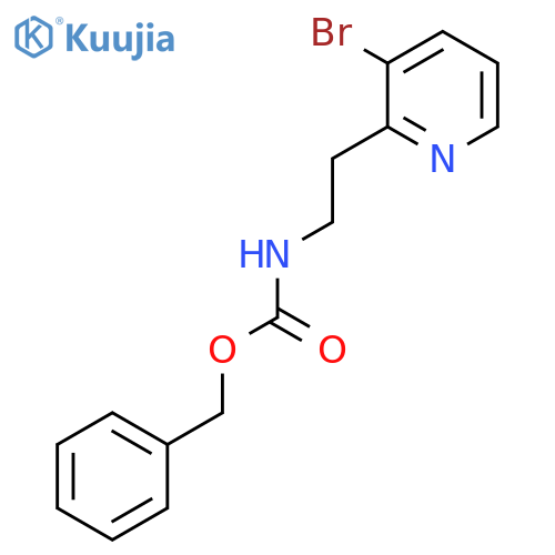 benzyl N-2-(3-bromopyridin-2-yl)ethylcarbamate structure