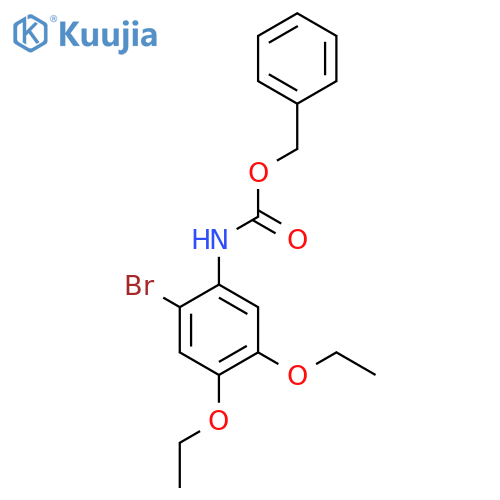 benzyl N-(2-bromo-4,5-diethoxyphenyl)carbamate structure