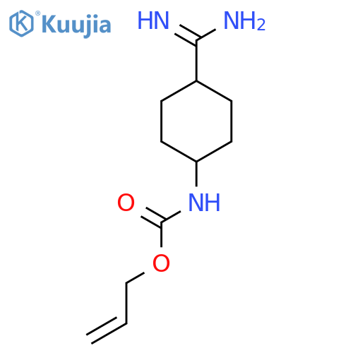prop-2-en-1-yl N-(1r,4r)-4-carbamimidoylcyclohexylcarbamate structure