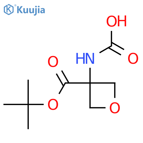 {3-(tert-butoxy)carbonyloxetan-3-yl}carbamic acid structure