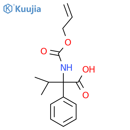 3-Methyl-2-phenyl-2-{[(prop-2-en-1-yloxy)carbonyl]amino}butanoic acid structure