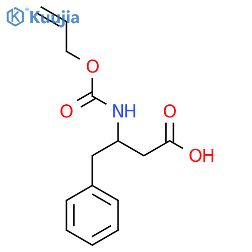 4-phenyl-3-{(prop-2-en-1-yloxy)carbonylamino}butanoic acid structure