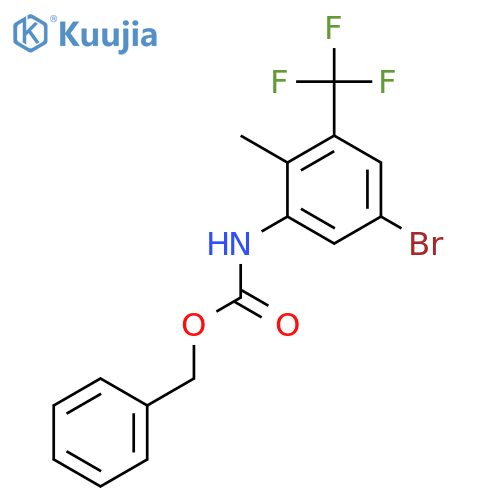 benzyl N-5-bromo-2-methyl-3-(trifluoromethyl)phenylcarbamate structure