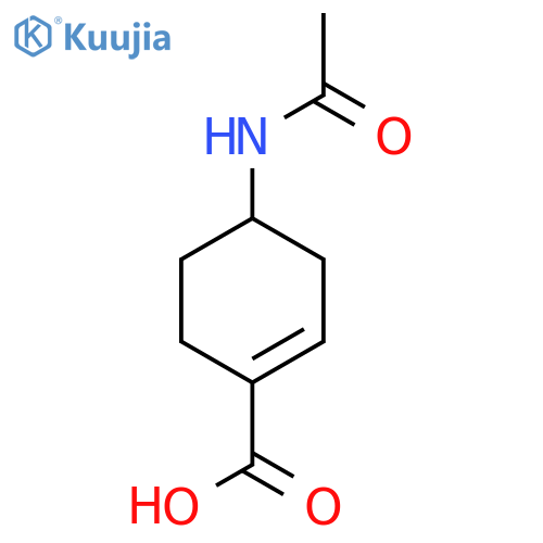 4-Acetamidocyclohex-1-ene-1-carboxylic acid structure