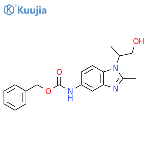 benzyl N-1-(1-hydroxypropan-2-yl)-2-methyl-1H-1,3-benzodiazol-5-ylcarbamate structure