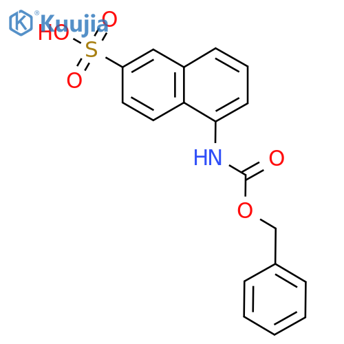 5-{(benzyloxy)carbonylamino}naphthalene-2-sulfonic acid structure