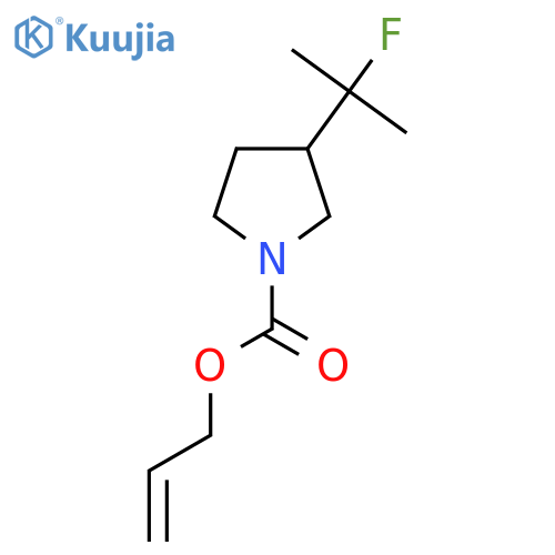 Prop-2-en-1-yl 3-(2-fluoropropan-2-yl)pyrrolidine-1-carboxylate structure