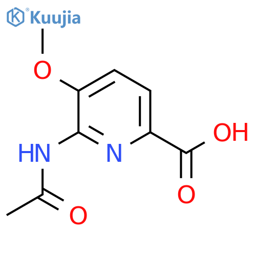6-Acetamido-5-methoxypyridine-2-carboxylic acid structure