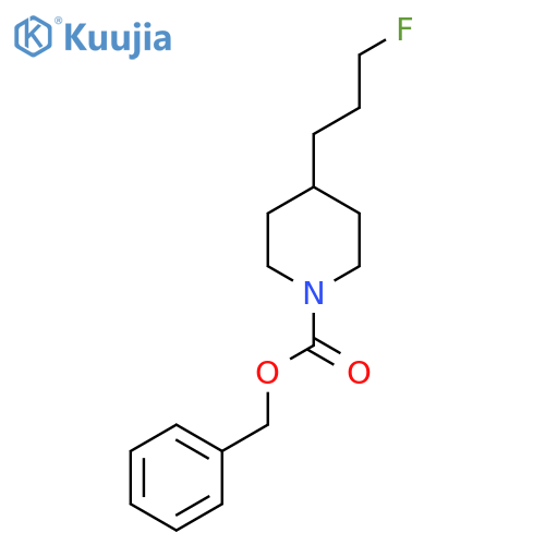 Benzyl 4-(3-fluoropropyl)piperidine-1-carboxylate structure
