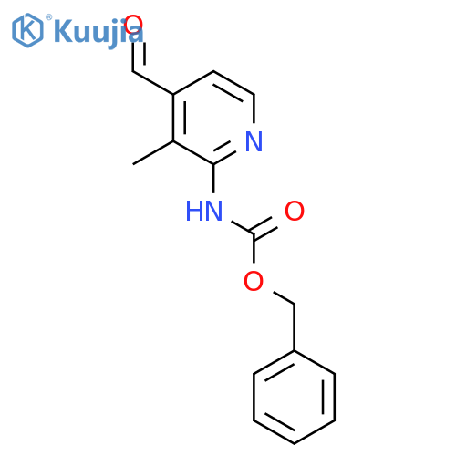 benzyl N-(4-formyl-3-methylpyridin-2-yl)carbamate structure