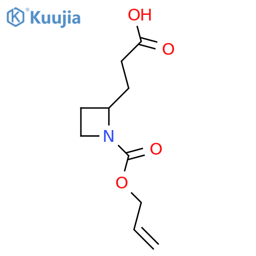 3-{1-[(Prop-2-en-1-yloxy)carbonyl]azetidin-2-yl}propanoic acid structure