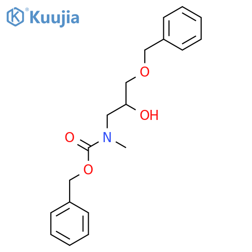 benzyl N-[3-(benzyloxy)-2-hydroxypropyl]-N-methylcarbamate structure