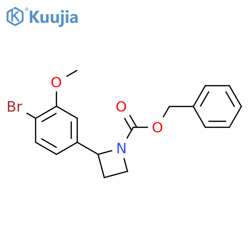 Benzyl 2-(4-bromo-3-methoxyphenyl)azetidine-1-carboxylate structure