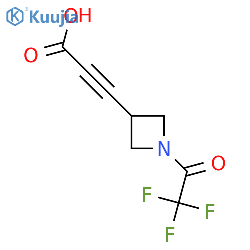 3-1-(2,2,2-trifluoroacetyl)azetidin-3-ylprop-2-ynoic acid structure