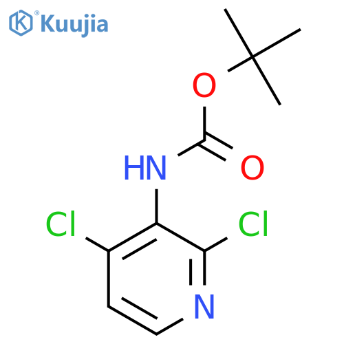 tert-butyl N-(2,4-dichloropyridin-3-yl)carbamate structure