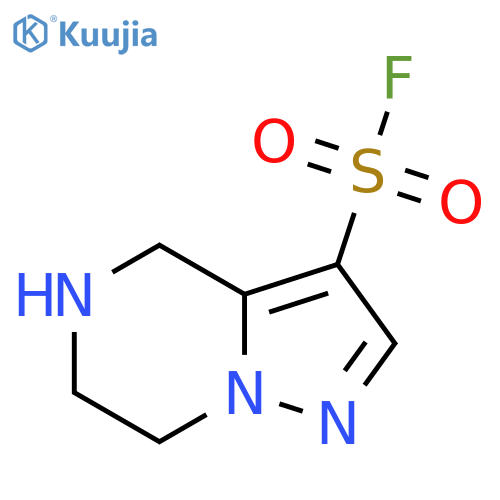 4H,5H,6H,7H-pyrazolo1,5-apyrazine-3-sulfonyl fluoride structure