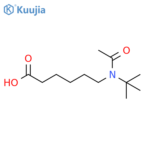 6-(N-tert-butylacetamido)hexanoic acid structure