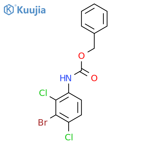 benzyl N-(3-bromo-2,4-dichlorophenyl)carbamate structure