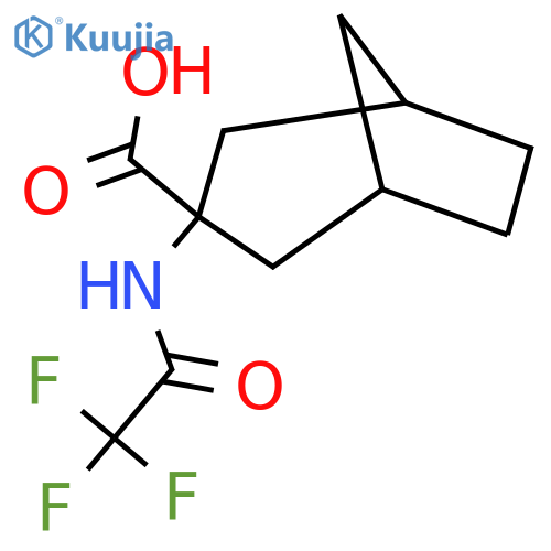 3-(2,2,2-Trifluoroacetamido)bicyclo[3.2.1]octane-3-carboxylic acid structure