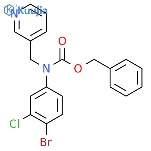 benzyl N-(4-bromo-3-chlorophenyl)-N-(pyridin-3-yl)methylcarbamate structure