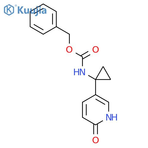 benzyl N-1-(6-hydroxypyridin-3-yl)cyclopropylcarbamate structure